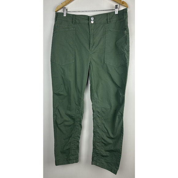 Pilcro Anthropologie The Wanderer Mid-Rise Relaxed-Leg Pants Green Size 33 - Picture 2 of 13